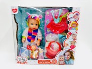 Пупс 30 см, со звуком, с аксессуарами, пьёт, писает, в/к 36*34*13,5 см