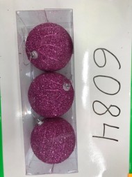 шар розовый 8см