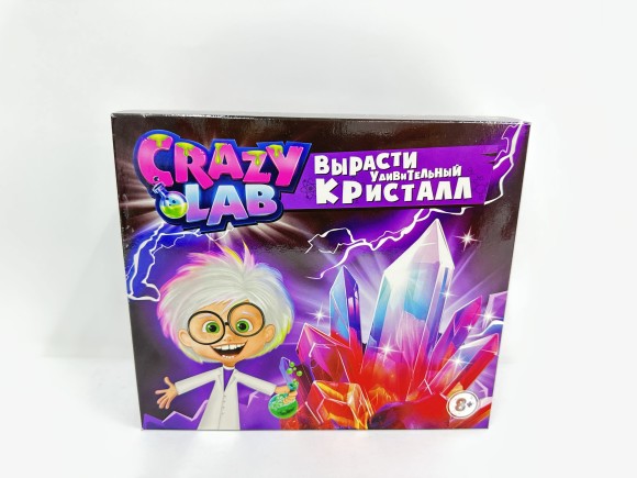 Научно-познавательный набор, модели «Crazy Lab». Кристальная лаборатория, в/к 21*18*7,3 см