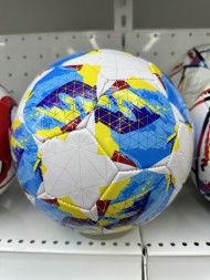 Мяч футбольный, 270 грамм, PVC, 2 слоя, 4 цвета в  ассортименте